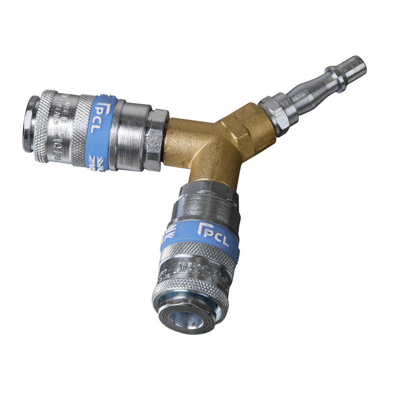 Sealey PCL Twin Coupling Y-Adaptor AC87 Standard