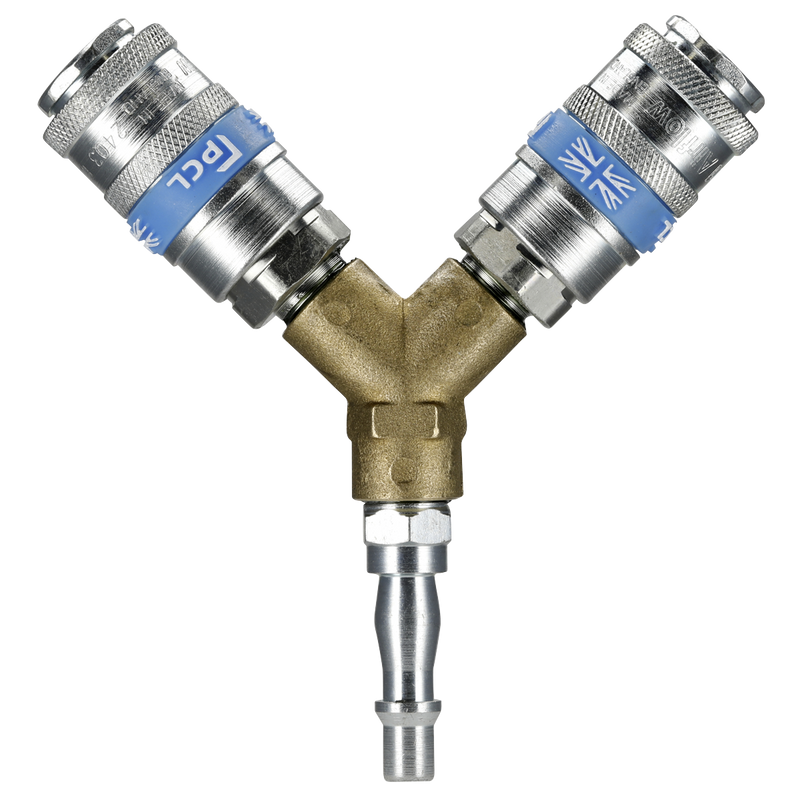 Sealey PCL Twin Coupling Y-Adaptor AC87 Standard