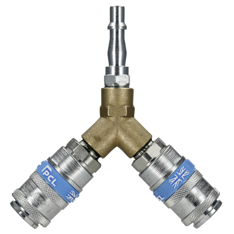 Sealey PCL Twin Coupling Y-Adaptor AC87 Standard