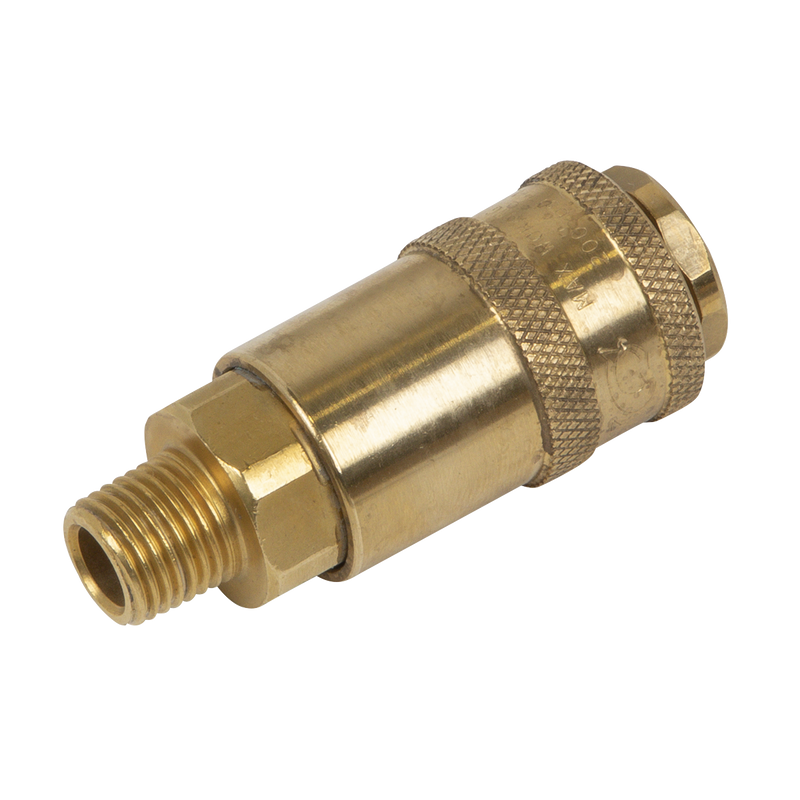 Sealey PCL Coupling Body Male 1/4" BSPT - Non-Corrodible AC91