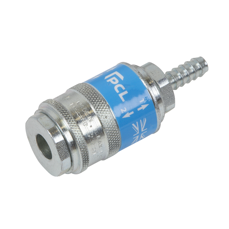 Sealey PCL AC96 Safety Coupling Body Tailpiece for 1/4" Hose - 0.18kg