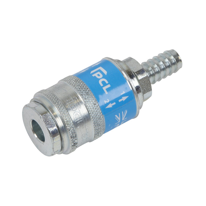 Sealey PCL AC96 Safety Coupling Body Tailpiece for 1/4" Hose - 0.18kg
