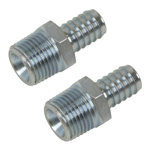 Sealey PCL Screwed Tailpiece Male 1/2" BSPT - Pack of 2
