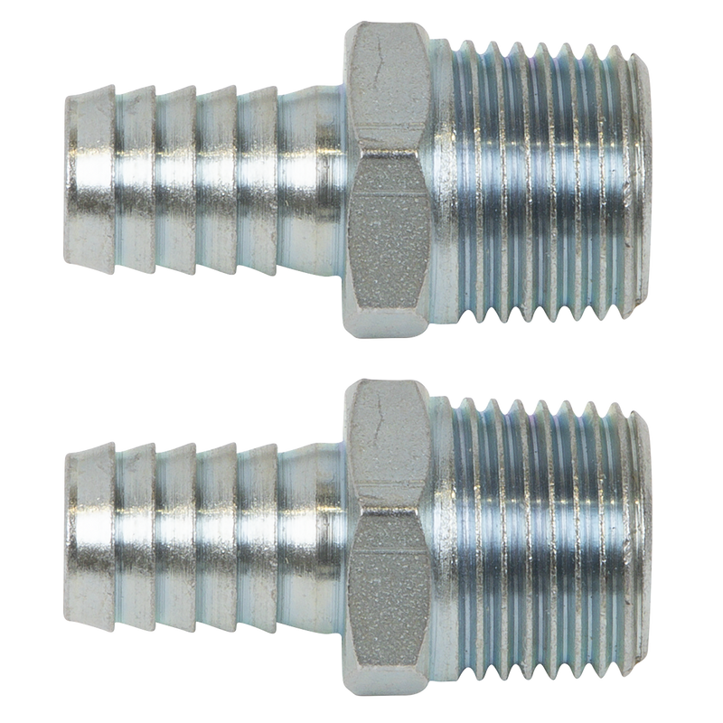 Sealey PCL Screwed Tailpiece Male 1/2" BSPT - Pack of 2