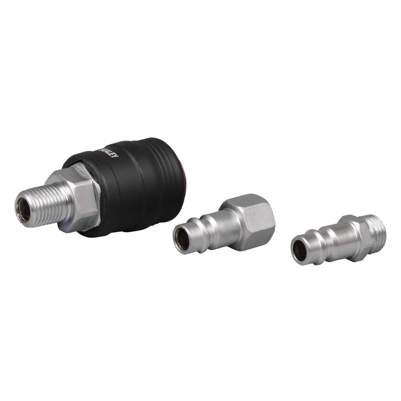 Sealey High Flow Air Tool Coupling Kit 1/4" BSPT