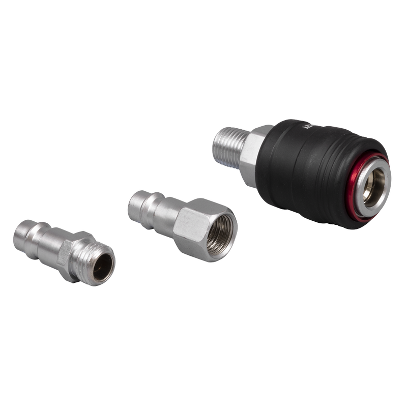 Sealey High Flow Air Tool Coupling Kit 1/4" BSPT