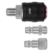 Sealey High Flow Air Tool Coupling Kit 1/4" BSPT