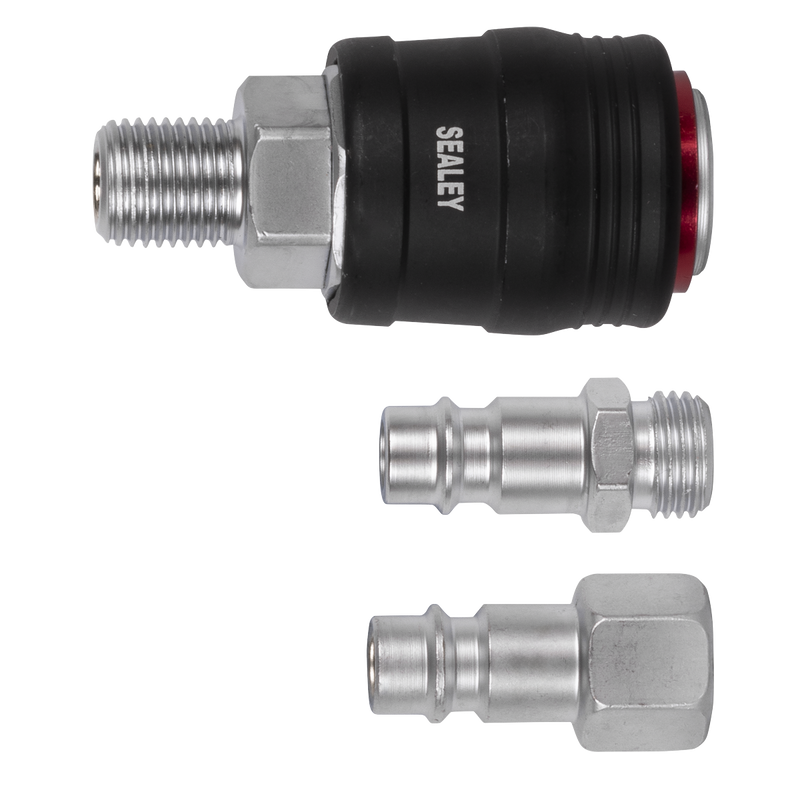 Sealey High Flow Air Tool Coupling Kit 1/4" BSPT