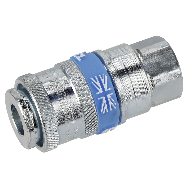 Sealey PCL Coupling Body Female 1/4" BSPT - Pack of 5