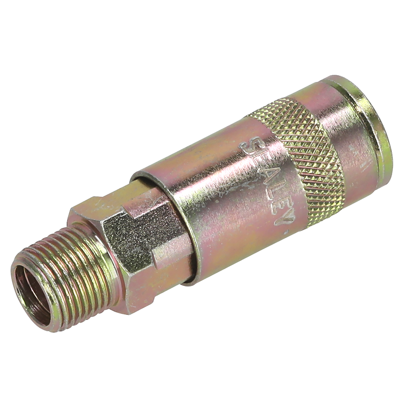 Sealey Coupling Body Male 1/4" BSPT - 0.13kg