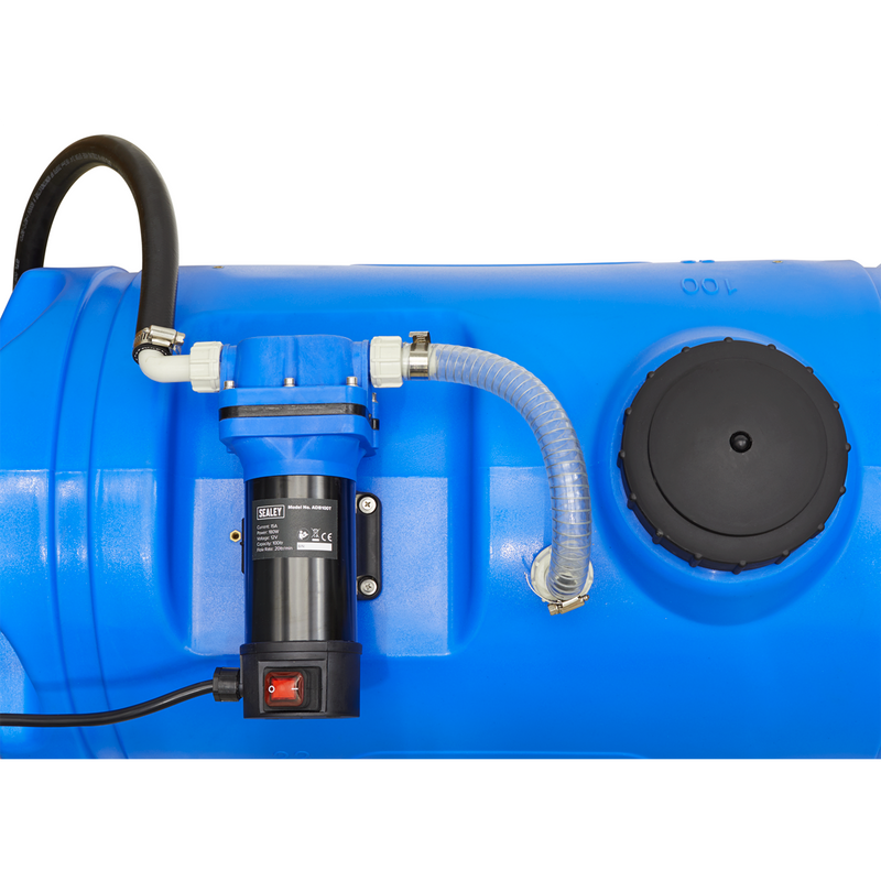 Sealey 100L Portable AdBlue® Tank 12V with 20L/min Flow Rate