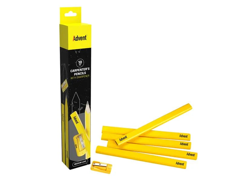 Advent Carpenter's Pencils & Sharpener - ACPTUB10
