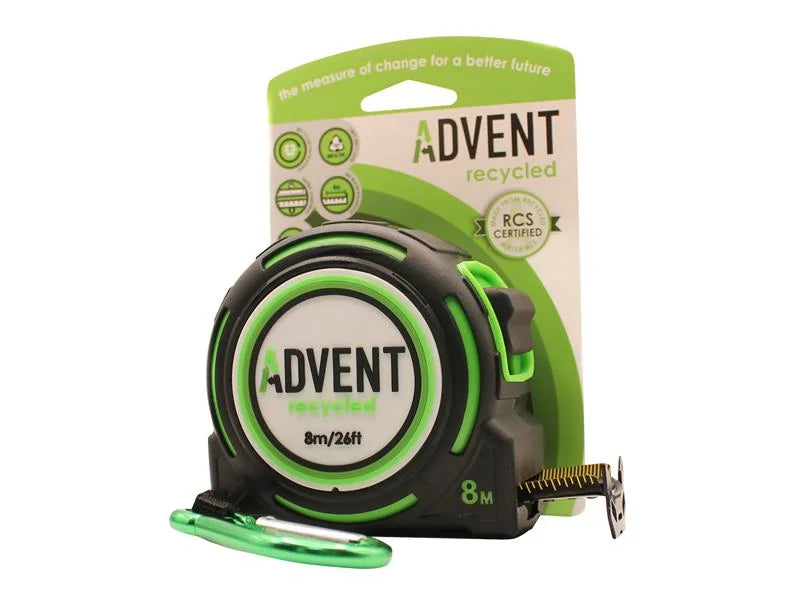 Advent Recycled Tape Measure 8m/26ft (32mm Width) - RTM8032