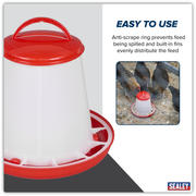 Sealey Poultry Feeder Model AFT02 1.5kg