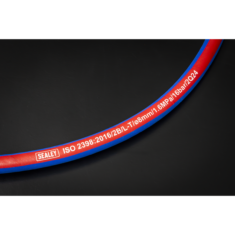 Sealey Air Hose 15m x 8mm with 1/4" BSP Unions