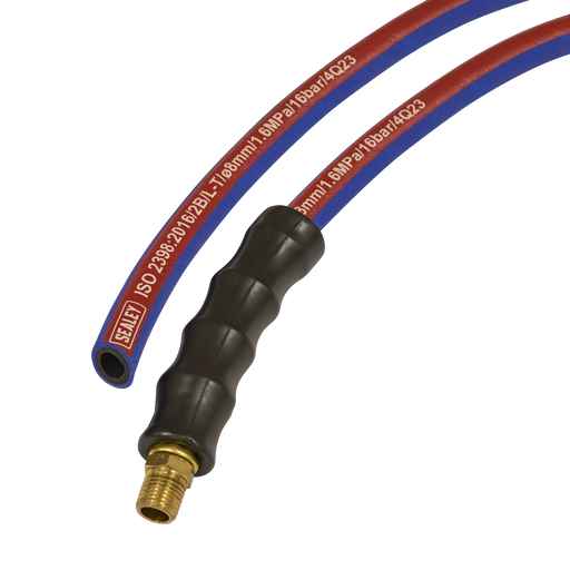 Sealey Air Hose 15m x 8mm with 1/4" BSP Unions