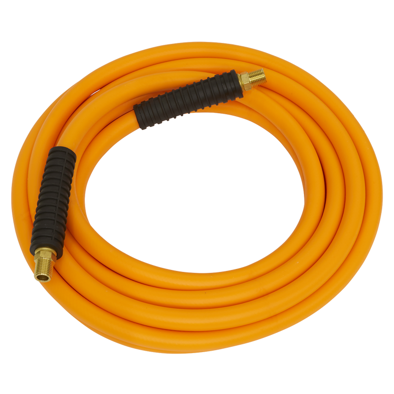 Sealey High-Visibility Hybrid Air Hose 5m x 8mm with 1/4" BSP Unions