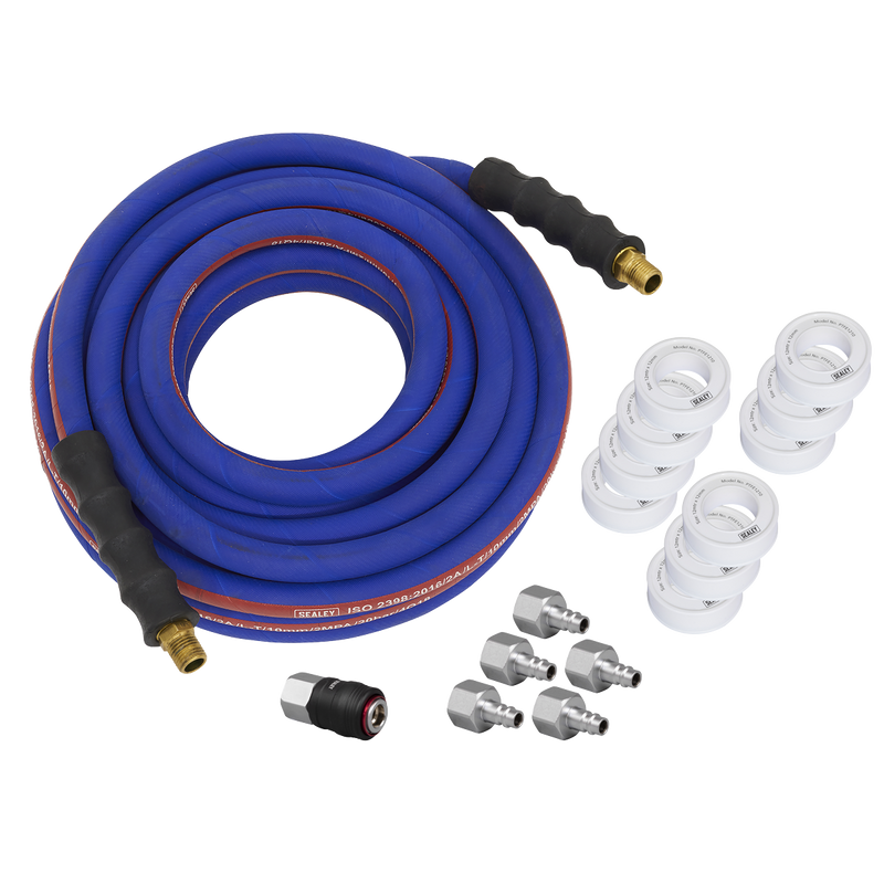 Sealey Extra-Heavy-Duty Air Hose Kit 15m x 13mm