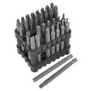 Sealey Premier Bit Set 75mm 32 Piece Chrome Vanadium Steel AK112