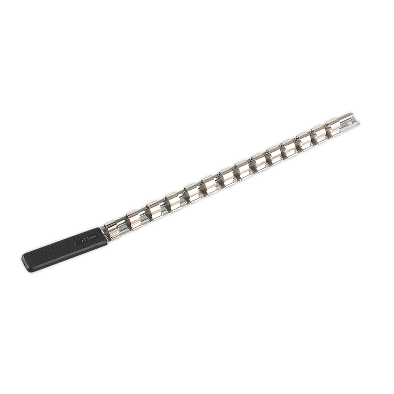 Sealey Premier Socket Retaining Rail 420mm 1/2"Sq Drive with 14 Clips