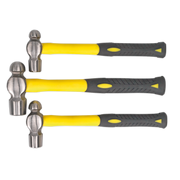 Sealey Premier Ball Pein Hammer Set 3 Piece with Fibreglass Shafts