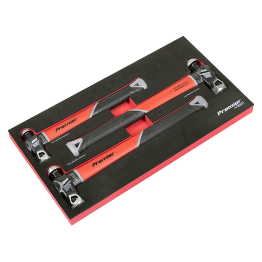 Sealey Premier Ball Pein Hammer Set 3 Piece - 450g, 680g, 907g