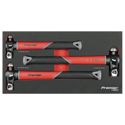 Sealey Premier Ball Pein Hammer Set 3 Piece - 450g, 680g, 907g