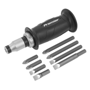 Sealey Premier Impact Driver Set 10 Piece with Protection Grip
