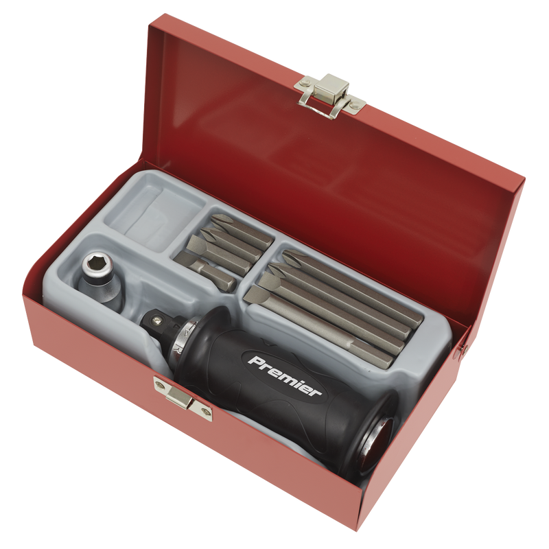 Sealey Premier Impact Driver Set 10 Piece with Protection Grip