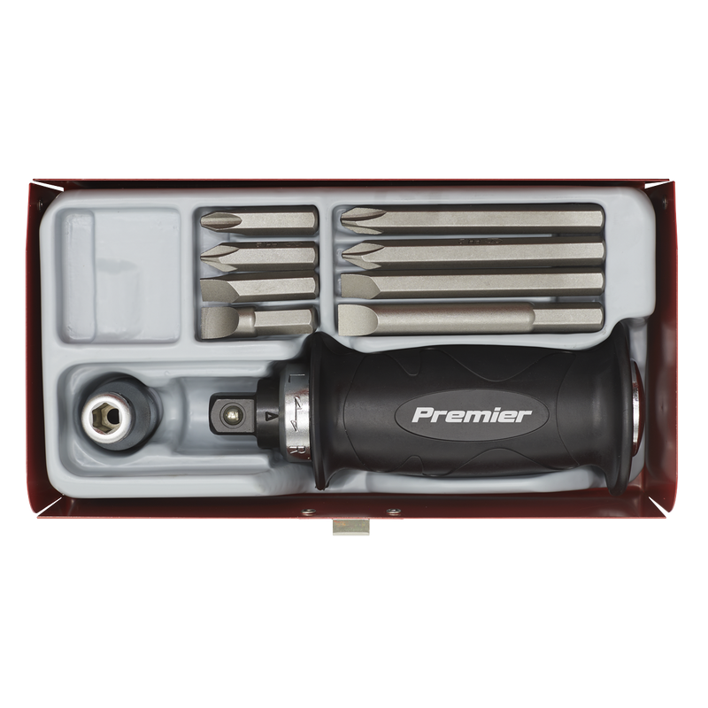 Sealey Premier Impact Driver Set 10 Piece with Protection Grip