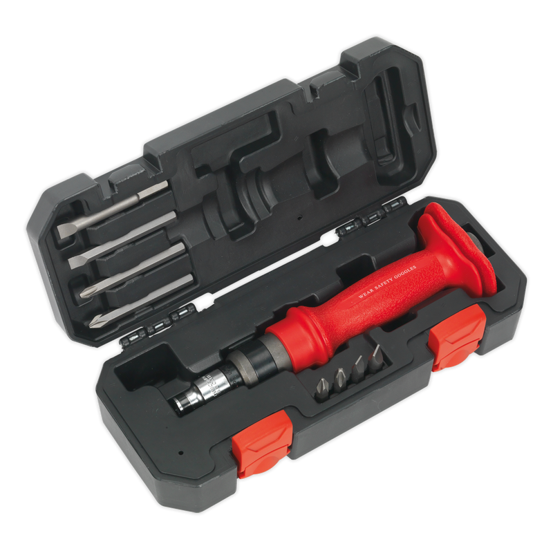 Sealey Premier Heavy-Duty Impact Driver Set 10 Piece with Protection Grip