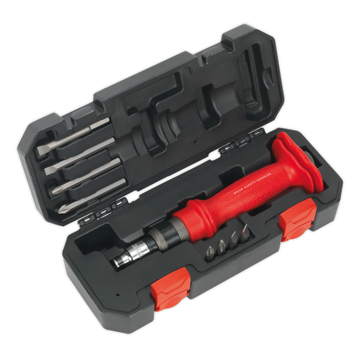 Sealey Premier Heavy-Duty Impact Driver Set 10 Piece with Protection Grip