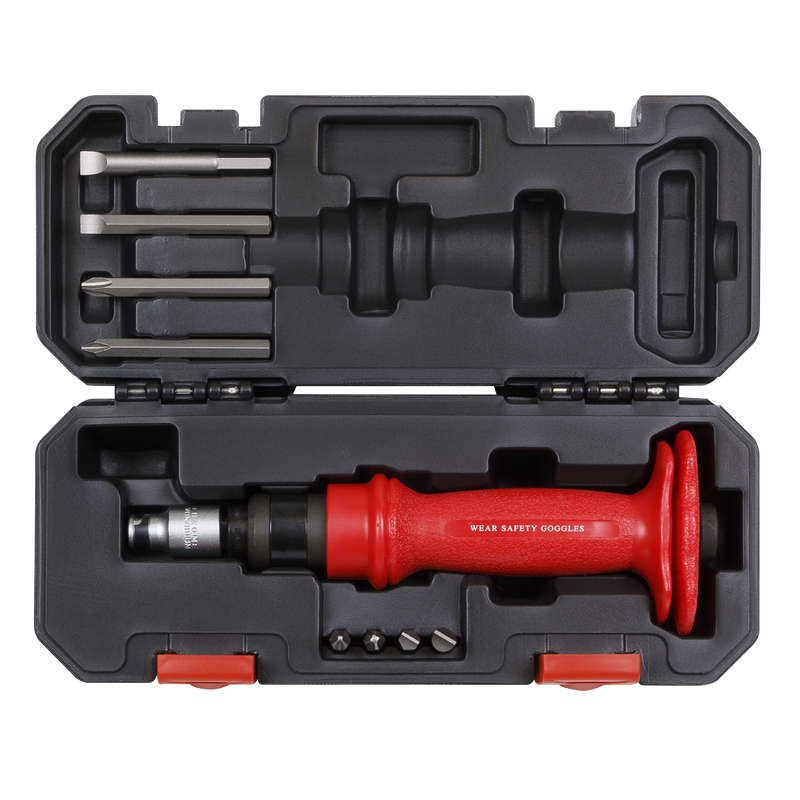 Sealey Premier Heavy-Duty Impact Driver Set 10 Piece with Protection Grip
