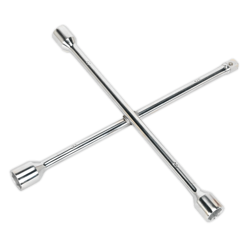 Sealey 4-Way Wheel Brace 1/2" Drive, 355mm Lever Bar Length