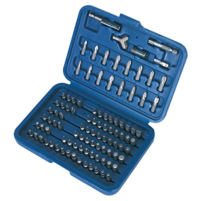 Sealey Premier Bit Set 100 Piece AK2100 Chrome Vanadium Steel