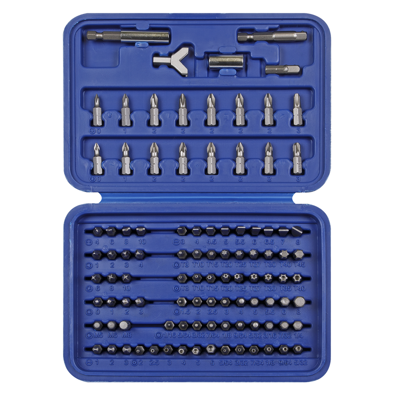 Sealey Premier Bit Set 100 Piece AK2100 Chrome Vanadium Steel