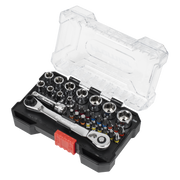 Sealey Premier Socket & Colour-Coded Bit Set 31 Piece 1/4"Sq Drive