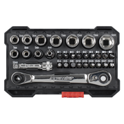 Sealey Premier Socket & Colour-Coded Bit Set 31 Piece 1/4"Sq Drive