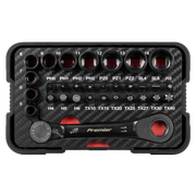 Sealey Premier Black Socket & Bit Set 31 Piece 1/4" Drive Low Profile