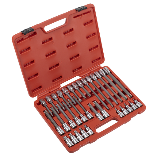 Sealey Premier Socket Bit Set 32 Piece 1/2"Sq Drive AK2194