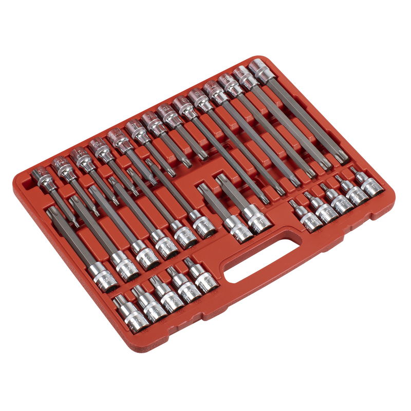 Sealey Premier Socket Bit Set 32 Piece 1/2"Sq Drive AK2194