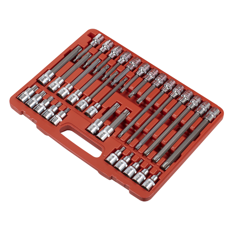 Sealey Premier Socket Bit Set 32 Piece 1/2"Sq Drive AK2194