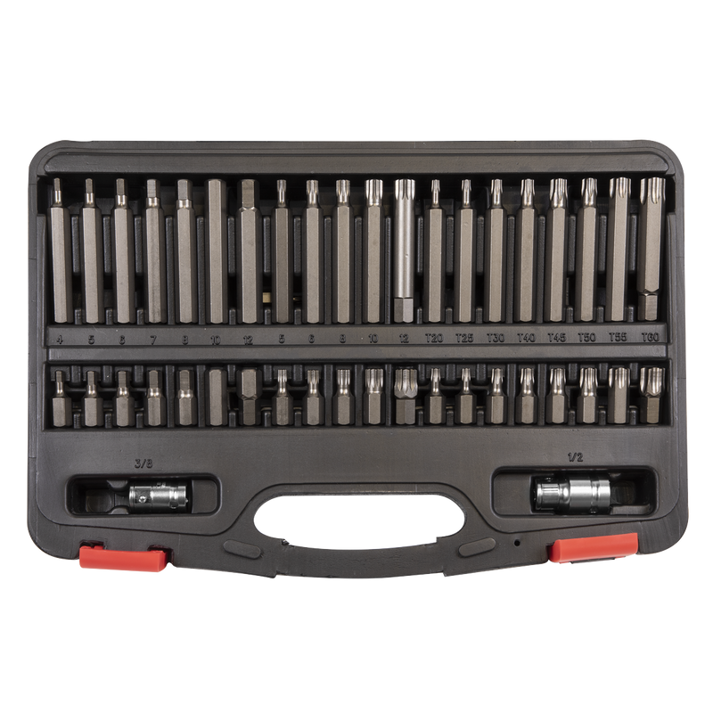 Sealey Premier Platinum TRX-Star Bit Set 42 Piece 3/8" & 1/2" Drive