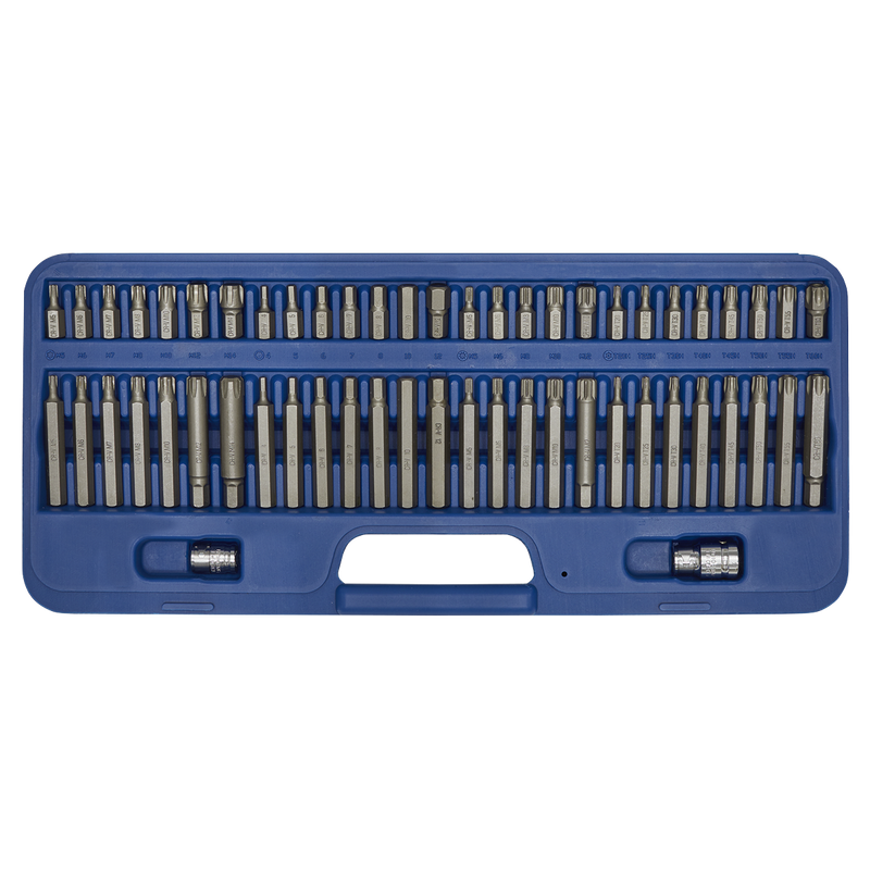 Sealey Premier Security Bit Set 56 Piece 3/8" & 1/2" Drive AK21956