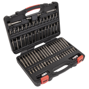 Sealey Premier Platinum Bit Set 74 Piece TRX-Star Hex Security 3/8" & 1/2" Drive