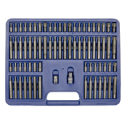 Sealey Premier TRX-Star Bit Set 74 Piece 3/8" & 1/2" Drive