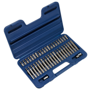 Sealey Premier TRX-Star Hex Spline Bit Set 42 Piece 3/8" & 1/2" Drive