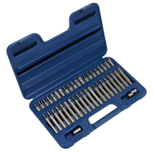 Sealey Premier TRX-Star Hex Spline Bit Set 42 Piece 3/8" & 1/2" Drive