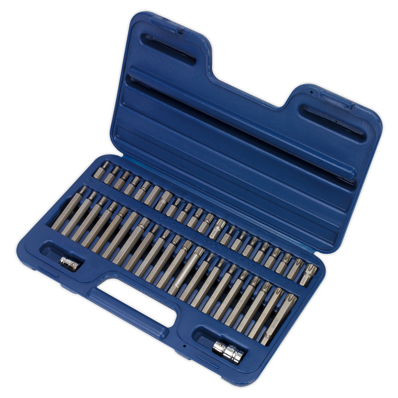 Sealey Premier TRX-Star Hex Spline Bit Set 42 Piece 3/8" & 1/2" Drive