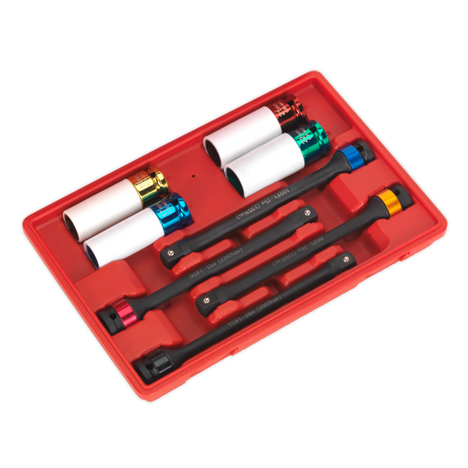 Sealey Torque Stick & Impact Socket Set 1/2" Drive 8 Piece
